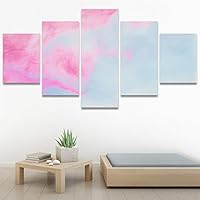 SIGNWIN 5 Panel Canvas Wall ArtAbstract Colorful Decorative ElementsModern Artwork for Home Decorations Ready to Hang - 60