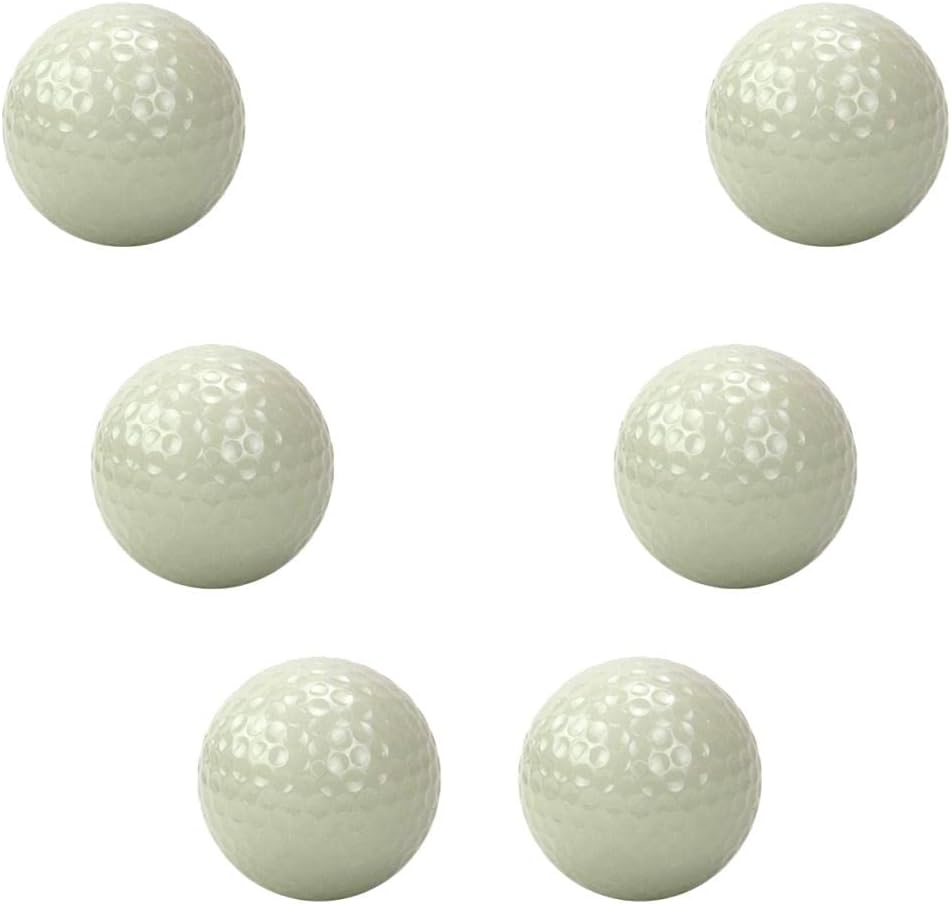 6 Packs Luminous Golf Balls Night Glow Dark-, Absorption-Fun Night Training Idea-Sports Fan Must Have