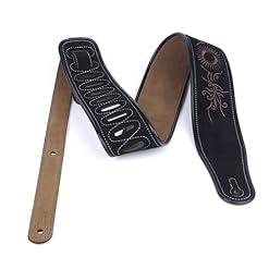 JAHH Sangle Bracelet de Guitare électrique en Cuir-Tournesol Mat, Guitare Acoustique de Basse, Bracelet en Cuir de… - Les Beatles, Paul McCartney, John Lennon, RIngo Starr, George Harrison JAHH Sangle Bracelet de Guitare électrique en Cuir-Tournesol Mat, Guitare Acoustique de Basse, Bracelet en Cuir de… – Image 3