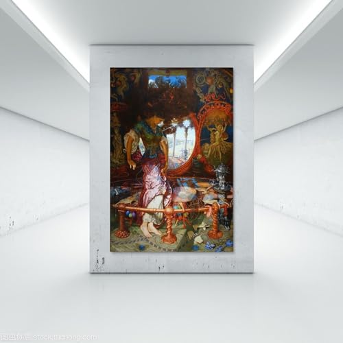 La Dame de Shalott Impression sur Toile William Holman Hunt 60x90cm - 7