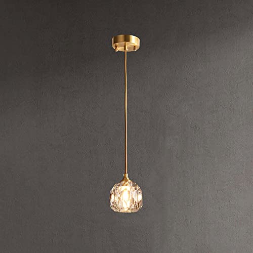 Chandelier de lit suspendu cristal luminaire de chevet chambre design