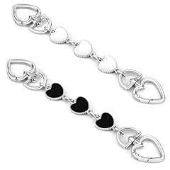 Ae Black White Heart Silver