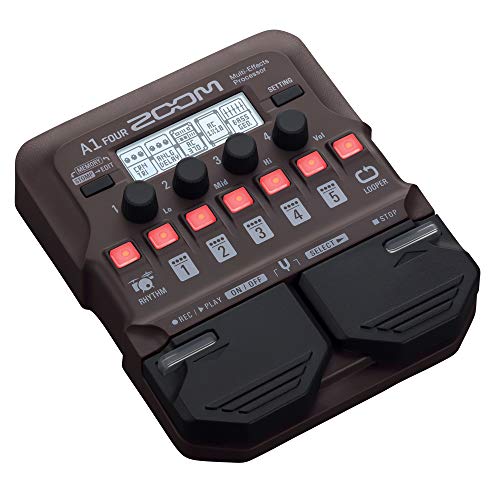 Zoom A1 FOUR Acoustic Instrument Multi-Effects Processor Pedal, Acoustic Modeling, Looper, Rhythm Section, For Guitar thumb #2