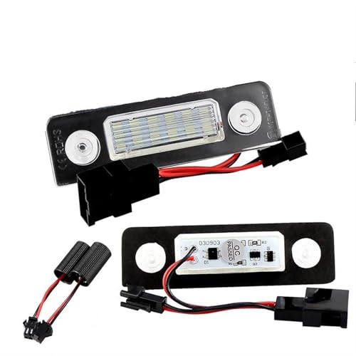 Luces matrícula LED Canbus para viajar de noche con Skoda Octavia 2006-2010 iluminación limpia