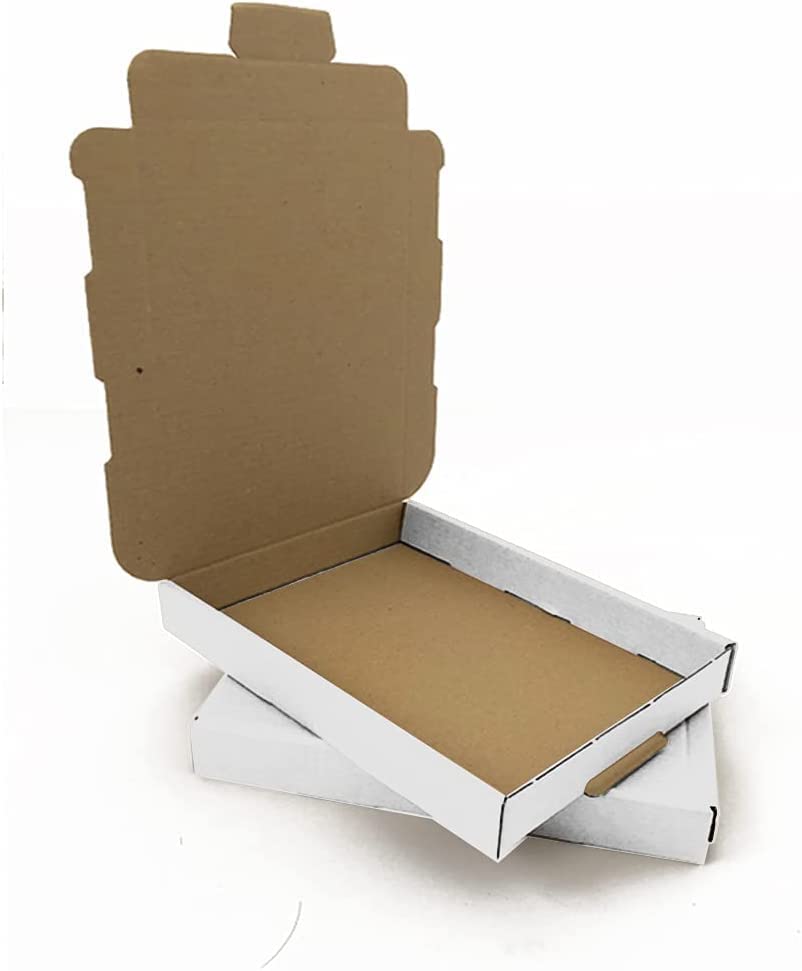 Red Rainbow A6 (C6) Corrugated PIP Large Letter Box Suitable for Royal Mail LL White - 11.2x16.3x2 cm - 112x163x20 mm (PACK OF 25)