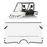 HECASA Front Flip Full Windshield Compatible with 2004-2013 Yamaha Rhino 450/660/700 Folding Windscreen 1/4“ Thickness Clear PC