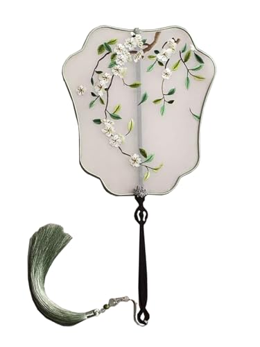Éventail brodé double face en soie HangErFeng idée cadeau femme 308