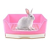 Material de alta calidad: la caja de arena para animales está hecha de plástico de alta resistencia, reforzado y espesado, duradero, resistente a la corrosión, no es fácil de romper para un uso a largo plazo.