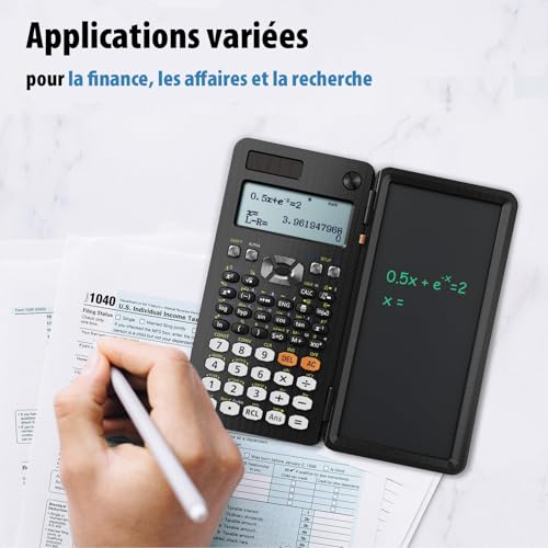 Calculatrices de bureau 991ES ROATEE à 4 lignes avec tablette d'écriture LCD - 6