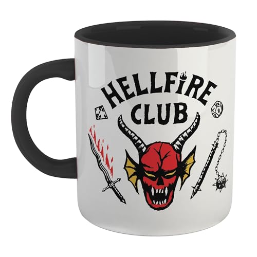 Nhemeylp Stranger Coffe Mugs 11OZ Coffee Cup Double Side Printed Ceramic Mug with Logo & Black Handle Novelty Cute Cup Travel Mugs for Teenagers TV Drama Fans