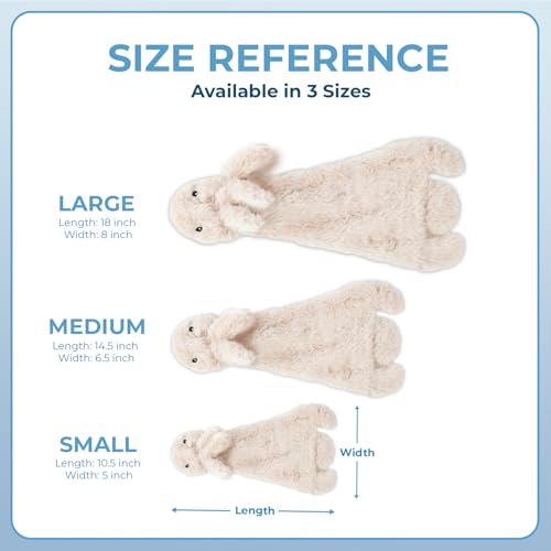 Image of Best Pet Supplies Squeaky Dog Toys with Soft Durable Fabric for Small, Medium and Large Pets Interactive Toy for Indoor Play, Supports Active Biting and Play - Hare, Medium