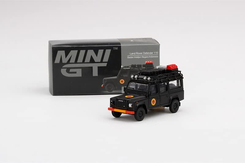 Mini GT Land Rover Defender 110 negro 1:64 escala miniatura 7
