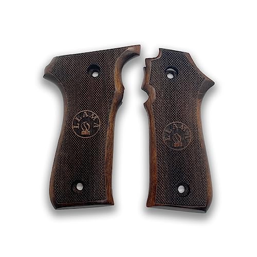 Poignée pistolet Llama 7.65 fait main en bois de noyer