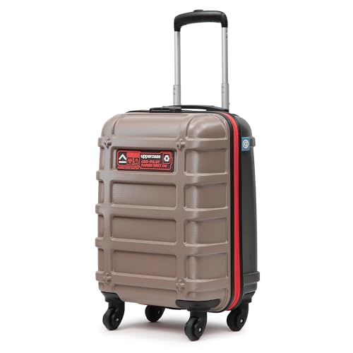 uppercase Cargo 56cm(Small) Cabin Trolley Bag Dual-Tone Spinner Hardsided Luggage Secure Combination Lock Scratch-Proof Surface Mesh ConviPack Suitcase for Men & Women 2000 Days Warranty(Taupe)