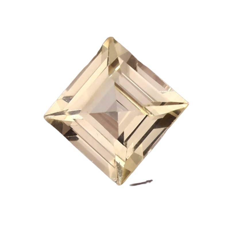 Saphir jaune de Ceylan pour créer votre propre bague de fiançailles personnalisée en forme Asscher