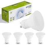 【Amplia aplicación】Casquillo GU10 estándar, tamaño 50 x 58 mm, cabe fácilmente en portalámparas como lámparas de techo, luces de riel, candelabros, lámparas colgantes, lámparas de ventana, lámparas de pared, lámparas de escritorio, etc.