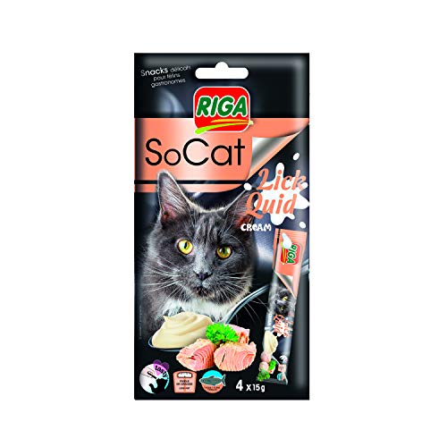 Riga SoCat Lick'Quid - Peces x 4, 1 Unidad (0,067 kg)