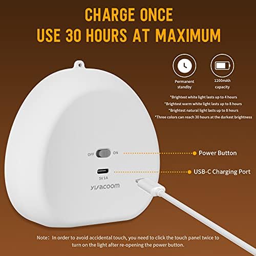 Lampka nocna dla dzieci, ładowalna USB-C lampka nocna LED dla dzieci, zmiana kolorów RGB, sterowanie dotykowe, lampka nocna do karmienia piersią, regulowana jasność, odpowiednia do schodów, sypialni