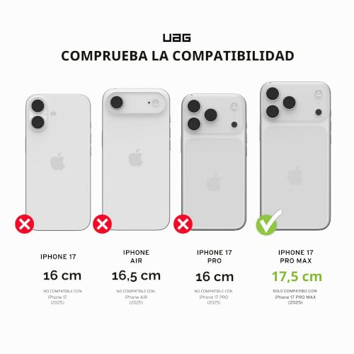 Funda iPhone 17 Pro MAX UAG con resistencia a caídas de 7,6 m y módulo magnético 2