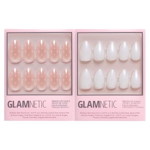Glamnetic Press-On Nails Bundle - Sugar Glazed & Hailey |
