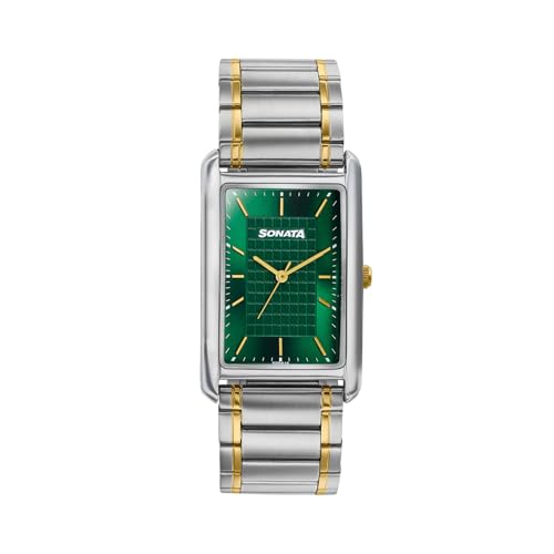 Image of Sonata Ascent with Quartz Analog with Leather Strap Watch for Men
