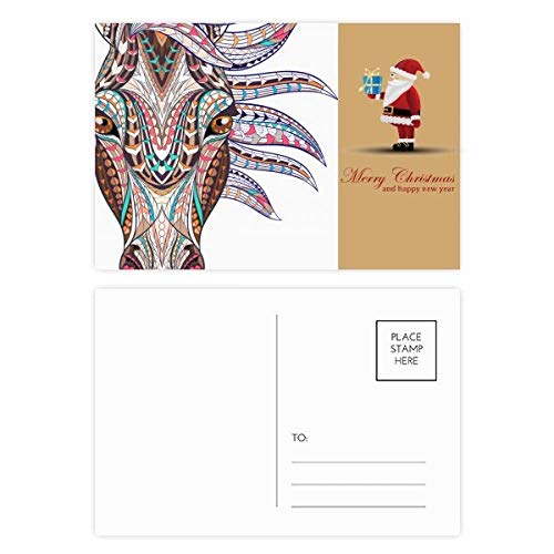 Cartes postales cheval coloré pour ne jamais manquer de support d'écriture