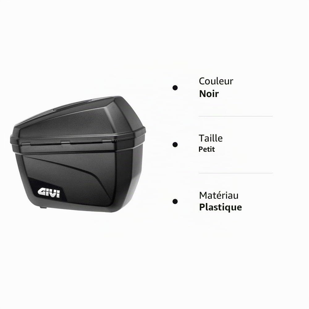 GIVI E22N Sécurité et Assistance en Cas de Panne Valises Latérales E22, Noir