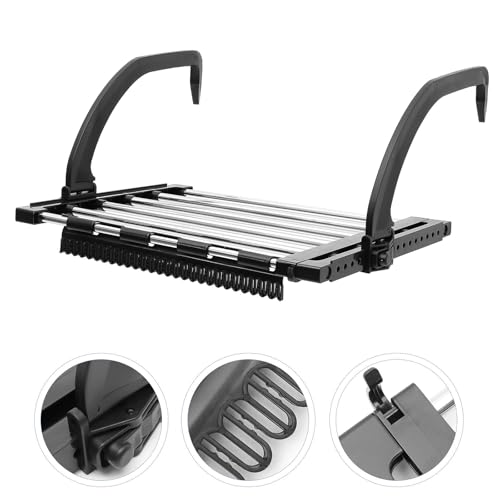 Étendoir à linge rétractable anti vent pour petit balcon et séchage extérieur - 7