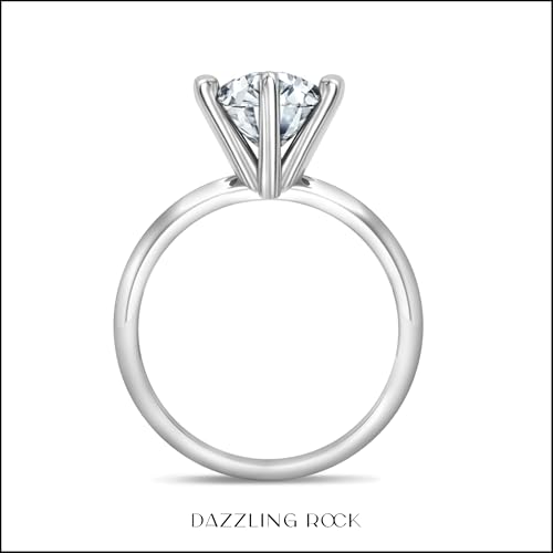 Dazzlingrock Collection 2.50 Carat Round Cubic Zirconia 6 Prong Classic Solitaire Engagement Ring for Women in 925 Sterling Silver3