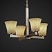 Justice Design Group CLD-8829-10-NCKL Clouds Collection Modular 4-Light Chandelier