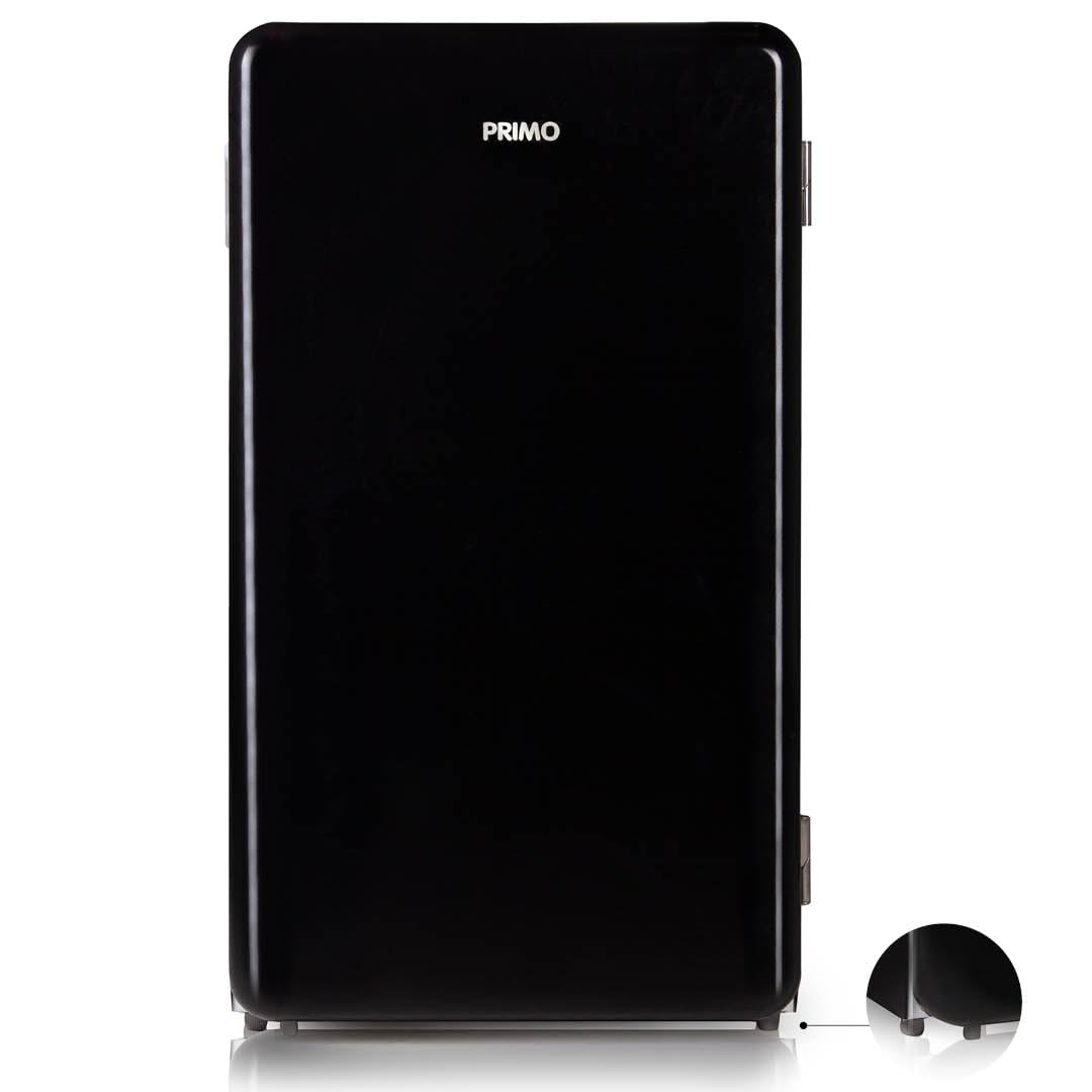 PRIMO PR151RKZ Réfrigérateur Table Top Rétro - Pose Libre - 93L - E - Noir