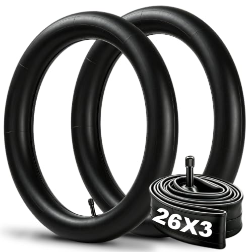 2 Pack Fat Bike Inner Tubes 26x3.0 with 32mm Schrader Valve