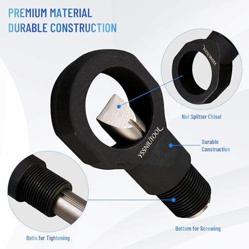 Hydraulic Nut Splitter Tool,Metal Nut Cutter Splitter, Nut Removal Tool for Broken Damaged Corroded Nut Bot by YSSNIUTOOL - Image 4