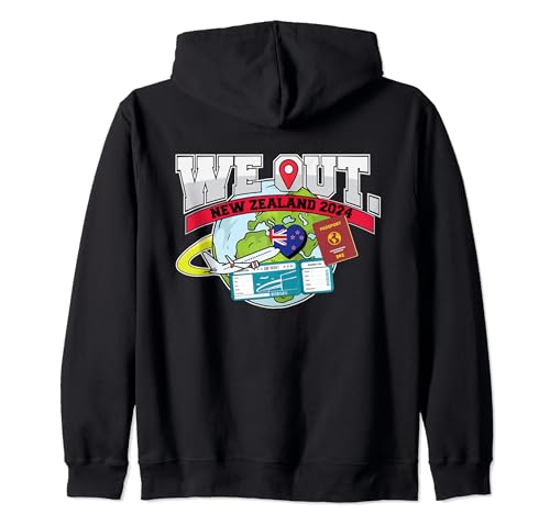 We Out Trip To New Zealand Travel Matching Family Vacaciones Sudadera con Capucha