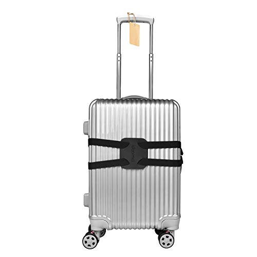 Luggage Straps Bag Bungees for Add a Bag Easy to Travel Suitcase Elastic Strap Belt， High Elastic Suitcase Adjustable Belt Bag Bungees with Buckles (black/black) - Thumbnail 5