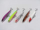 シンキングペンシル　細身　9g　7cm　5色　セット　シンペン　ペンシル　ベイト　シーバス　青物　根魚　フラットフィッシュ　ミノー　シャッド　TypeB