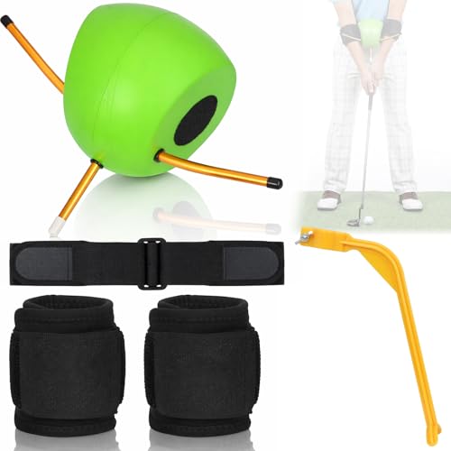 Golf Training Aids 5-Piece Complete Swing Trainer Set - Includes