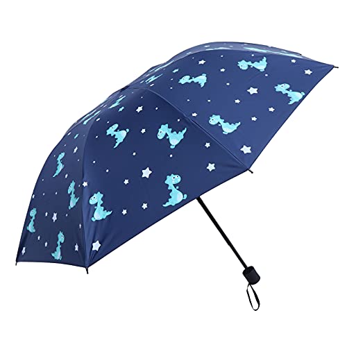 Galpada Folding Umbrella 1Pc Women And Blue Folding Men Travel Compact Protection Rain Dark Portable Sun Lovely Cartoon Umbrella Windproof For Uv Protection Umbrella #TOP30