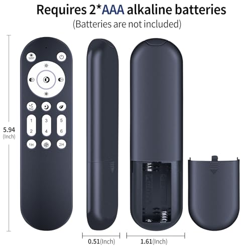 RETROSUN Ceiling Fan Replacement Remote Control for LUDOMIDE Y1095-CF01 Y1095-WH-ELE Y1095-BK-ELE Ceiling Fan with Lights, 6 Speed ＆ Light Dimmer Control by RETROSUN - Used condition - Image 8