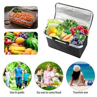 Cesta Piquenique Bolsa Térmica Lanche Camping Picnic Praia - AZUL