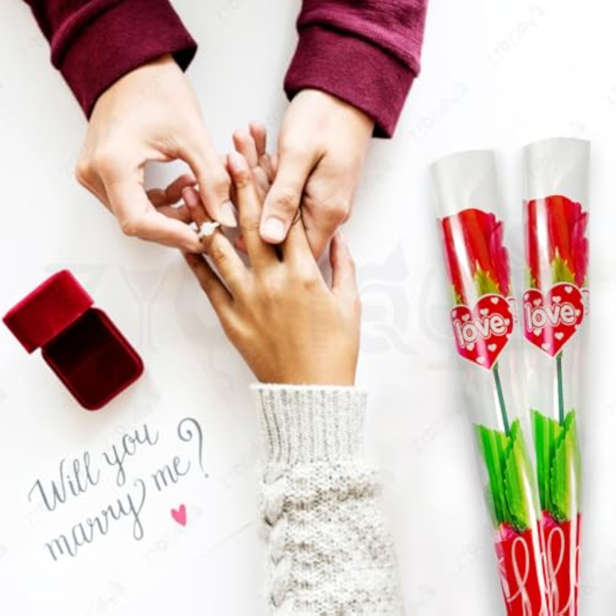 Artificial Red Rose Flowers, Roses for Gifts