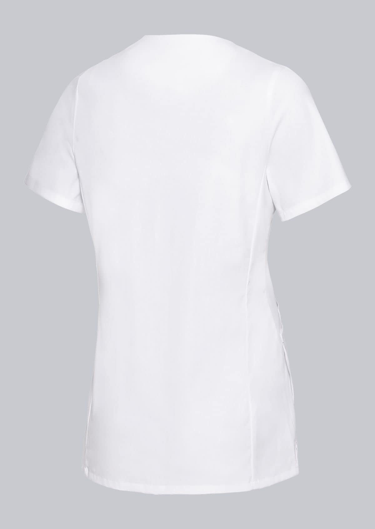 BP 1764-684-0021-Sn - Casaca para mujer, 49% algodón, 49% poliéster, 2% elastolefina, color blanco, talla S