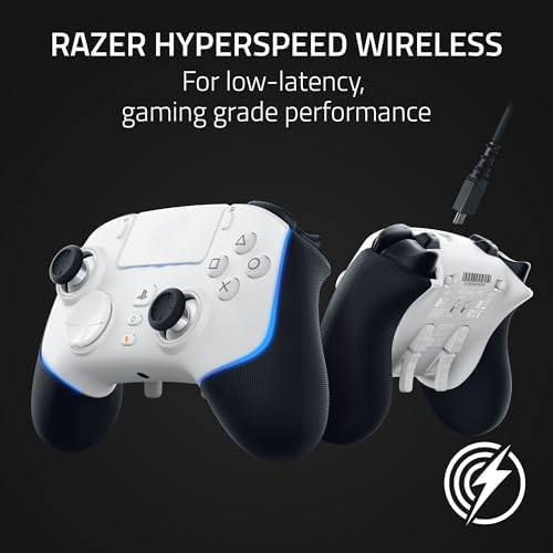 Razer Wolverine V2 Pro - PS5 ve PC için Kablosuz Pro Oyun Kumandası (HyperSpeed Wireless, Mecha-Tactile Action Buttons, 8-Way Micro Switch Control Pad, HyperTrigger) Beyaz - Görsel 2