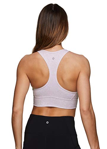 Rbx Active Women's Athletic Fashion Scoop Neck Racerback Ultra Soft Quick Dry Pink Animal Leopard Print Low Impact Sports Bra Pastel Pink Leopard S #TOP1