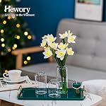 Hewory Kleine Vasen für Tischdeko: 6er Set Klar Vasen Deko Glaszylinder Vase Glas, Klein Glasvase Rund Zylinder Vasen Set, Modern Deko Vase Klein Blumenvase Glas für Wohnzimmer Hochzeit Party – Bild 3