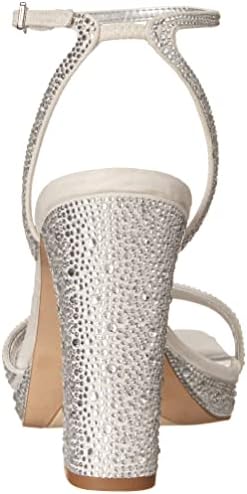 Franco Sarto Womens daffy Dress Sandal Platinum Metallic Silver 9.5 M | Image 2