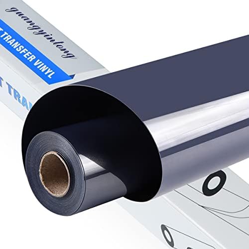 guangyintong HTV Vinyl Rolls Heat Transfer Vinyl - 12" x 20ft Navy Blue HTV Vinyl for Shirts, Iron on Vinyl for All Cutter Machine - Easy to Cut & Weed for Heat Vinyl Design (Navy Blue k19)