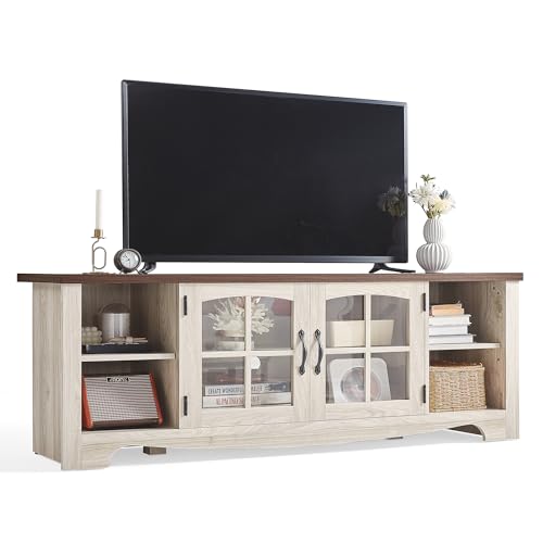 LINSY HOME Farmhouse TV Stand 75"