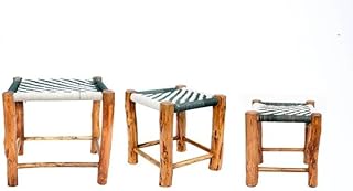 Stools in lyptus Wood Hand Carved Style #9016 $79.95