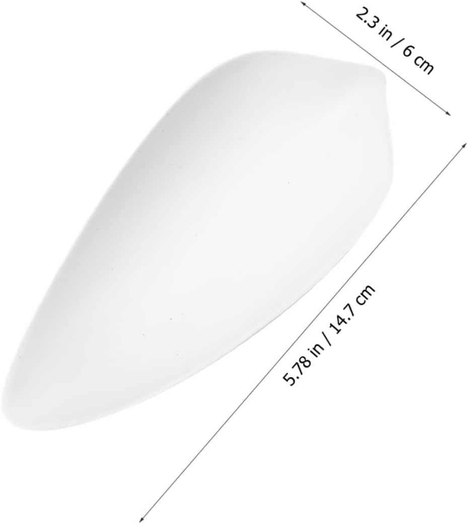 Ceramic Loose Tea Leaf Spoon Small Tea Scoop, White Portable